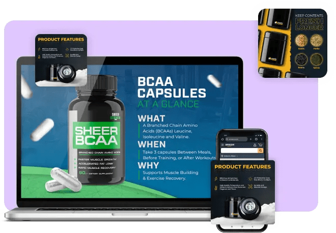 Become a top Amazon seller with quality creatives.