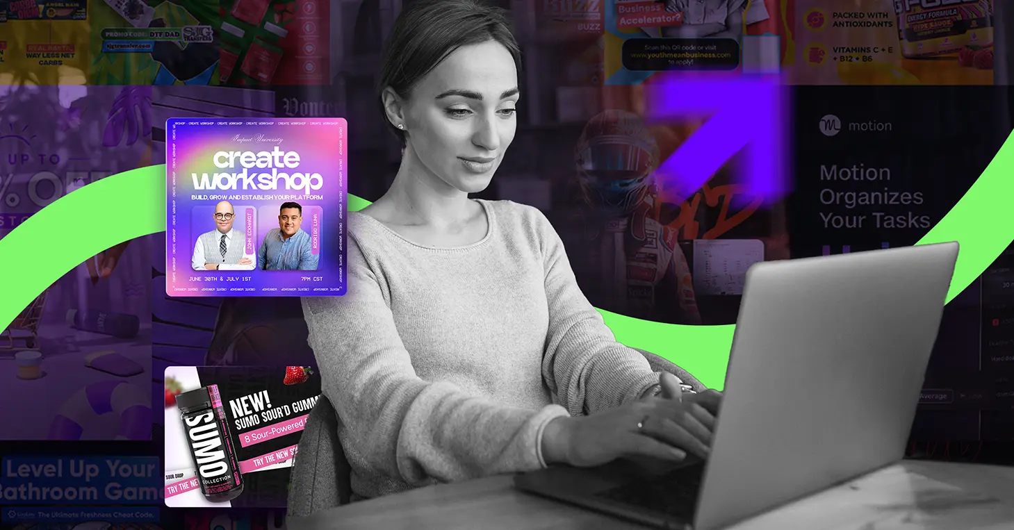 Woman working with a computer